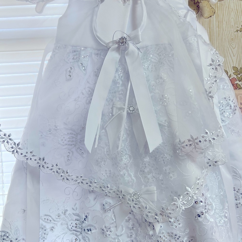 Vestido de bautizo para niña nuevo 12 meses - Picture 7 of 7